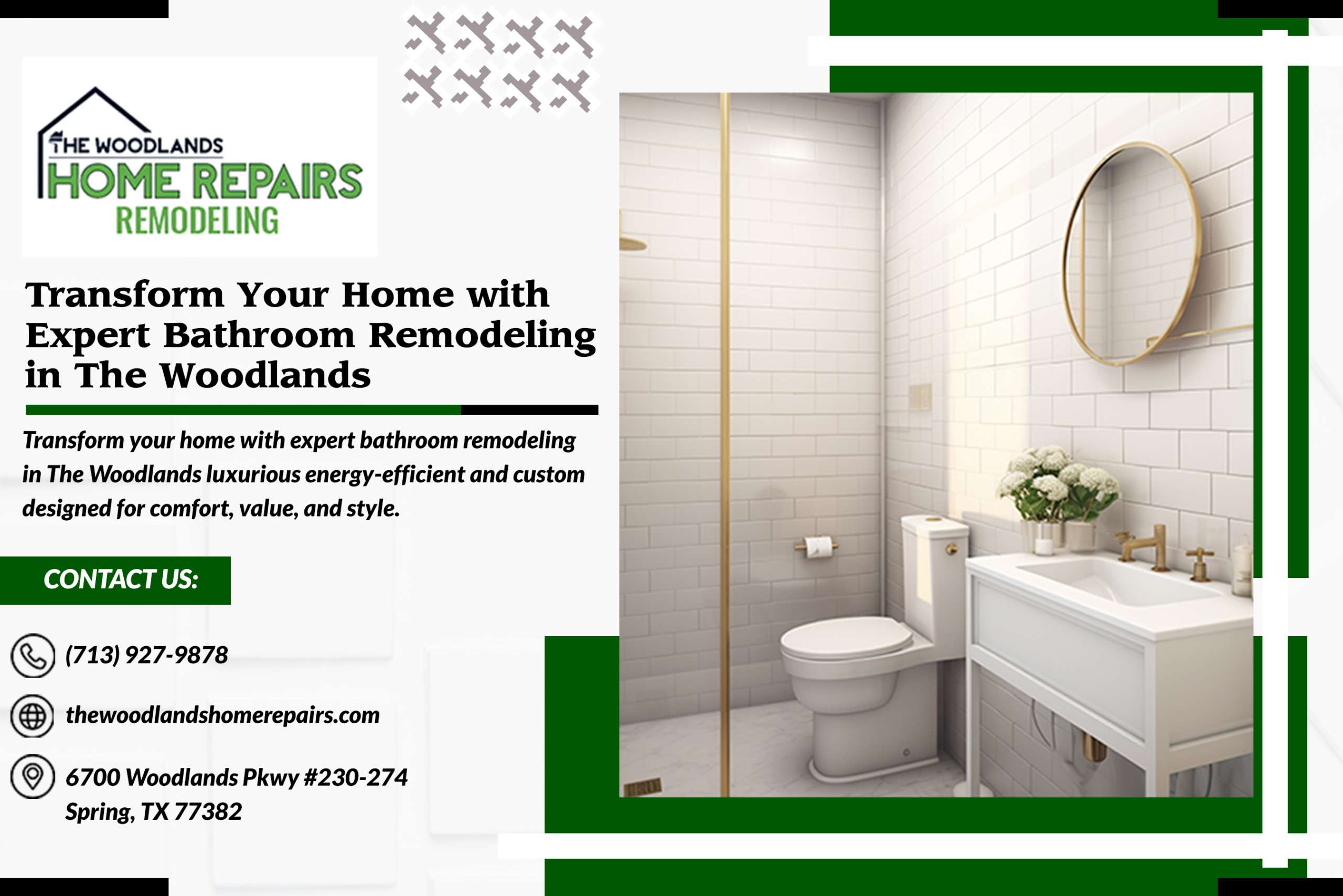 Transform Your Home with Expert Bathroom Remodeling in The Woodlands